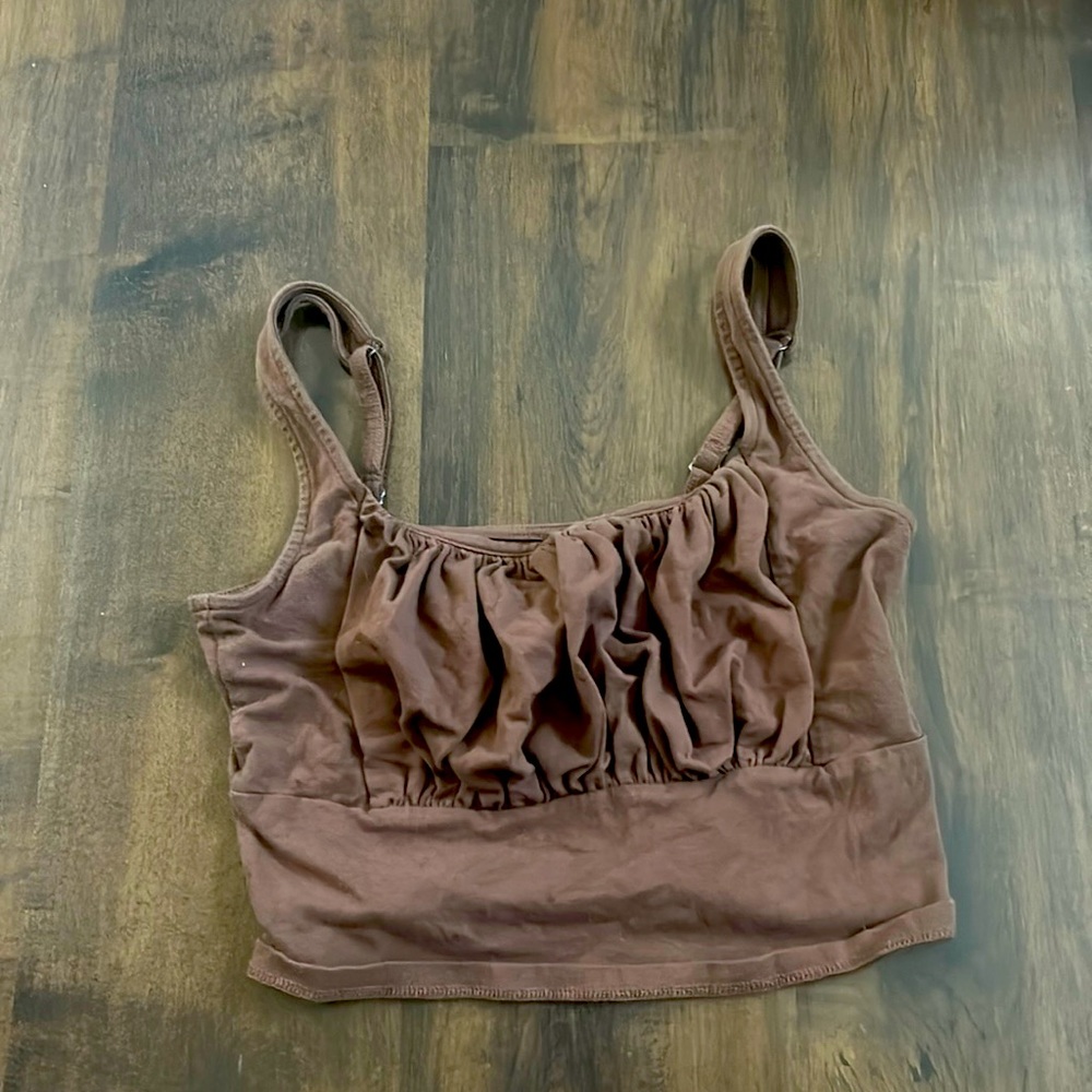 Brown tank top